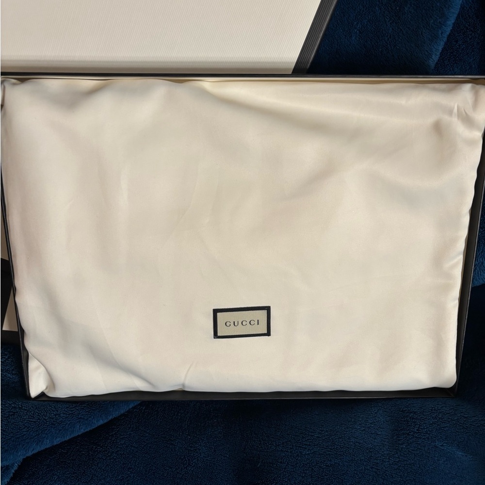 Gucci Ophidia Floral Gg Pouch In Brown Canvas And Leather - Picture 9 of 12